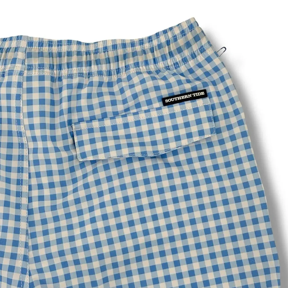 Southern Tide Baldwin Gingham Plaid Check Swim Trunk Shorts Boys Size XL 16